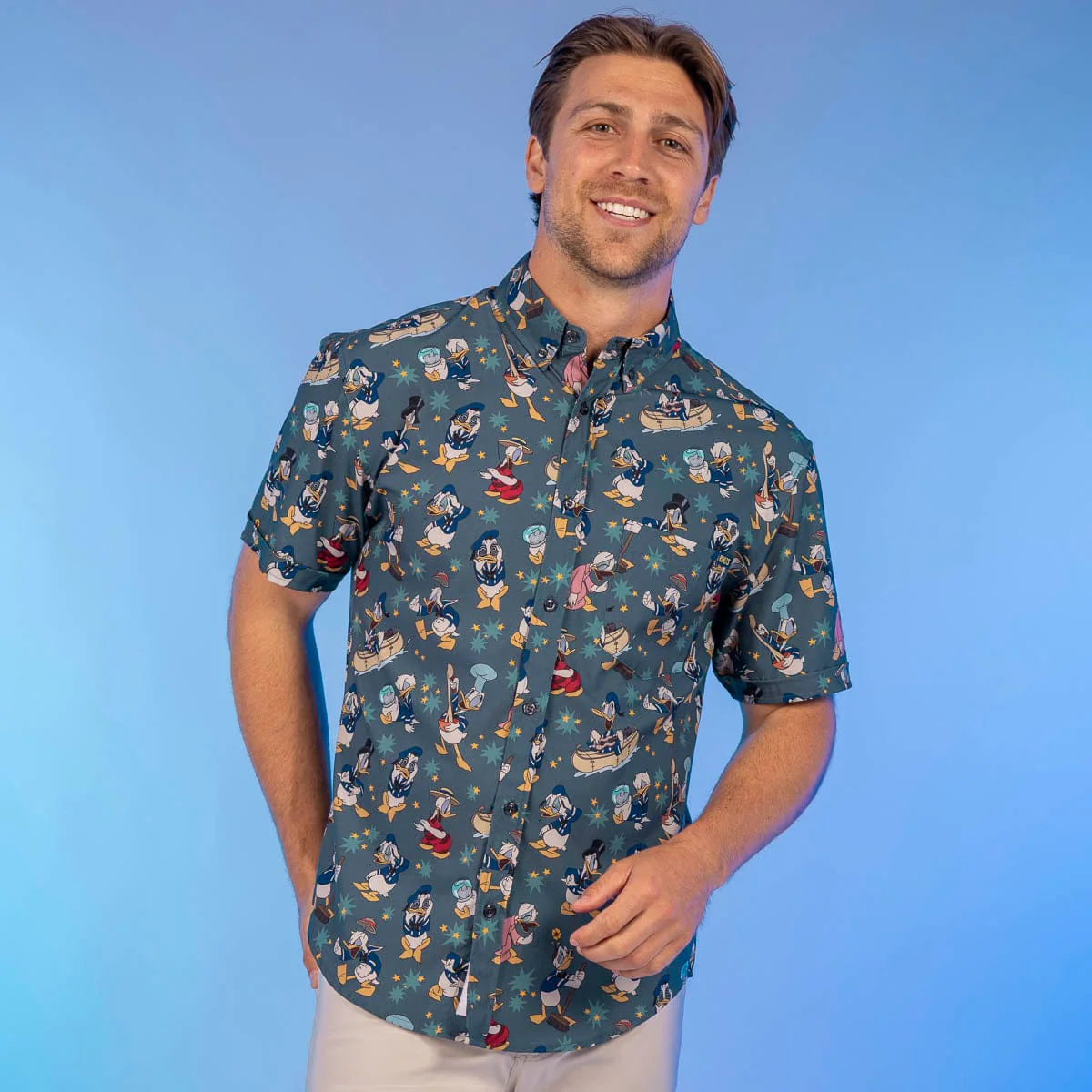 Disney’s Donald Duck 90th "Quackin' Us Up" – KUNUFLEX Short Sleeve Shirt - Image 3