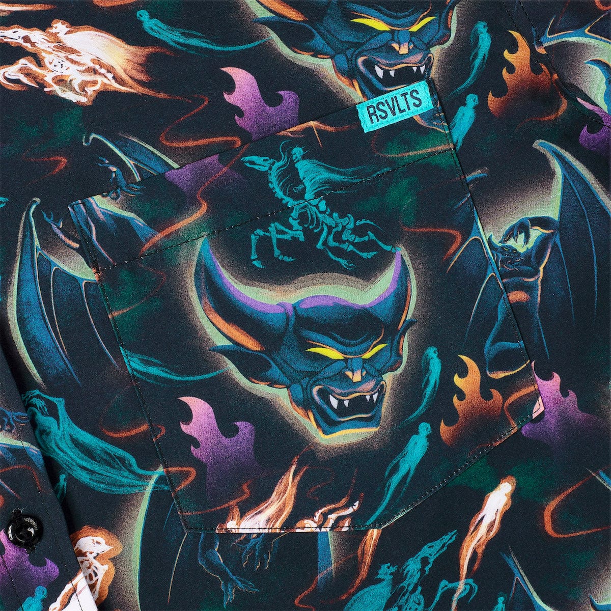 Disney’s Fantasia 85th Anniversary "Fright on Bald Mountain" – KUNUFLEX Short Sleeve Shirt - Image 3