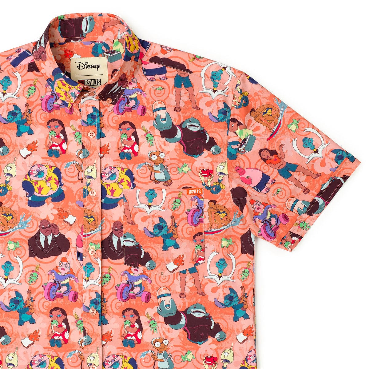Disney's Lilo & Stitch "Ohana Means Family" – KUNUFLEX Short Sleeve Shirt 