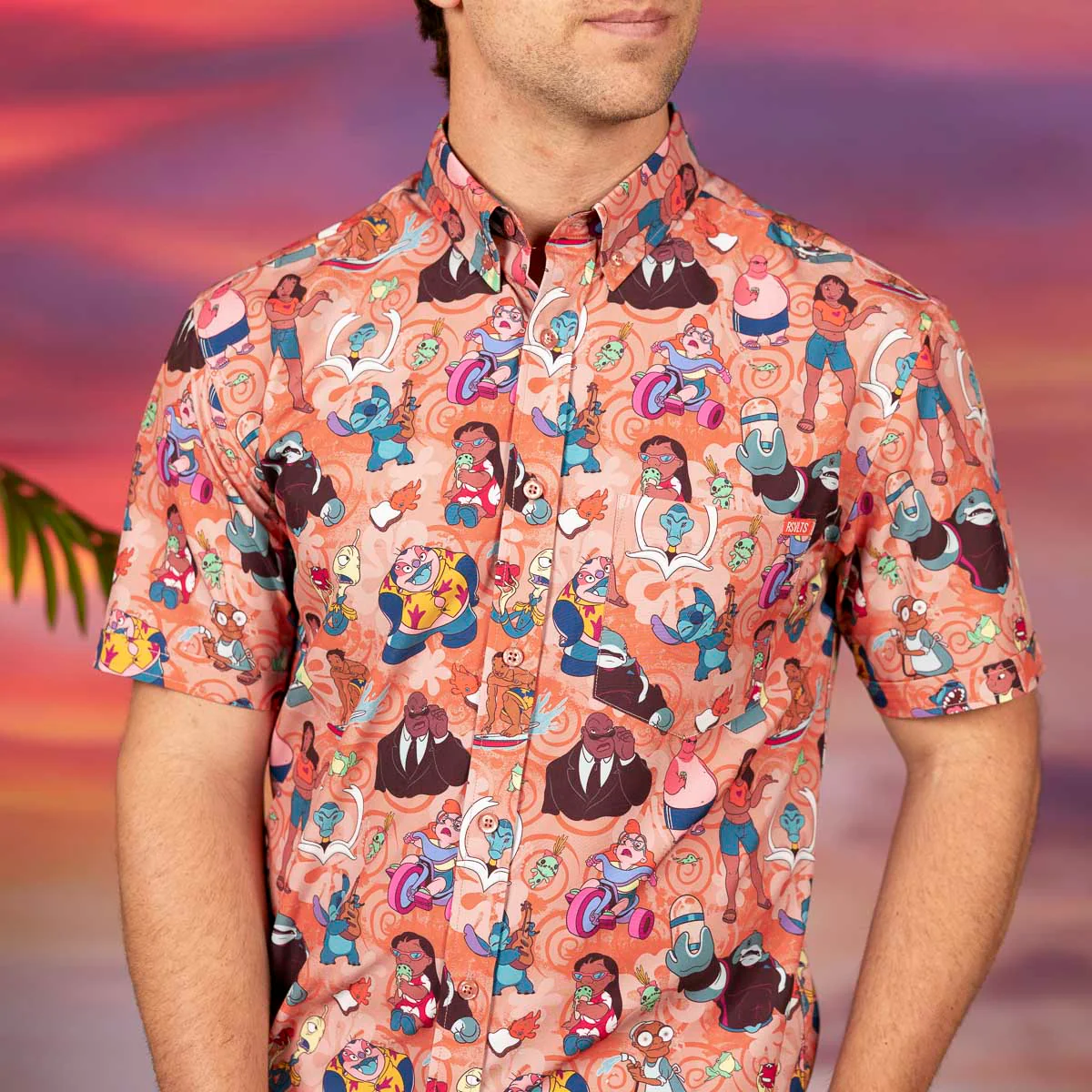 Disney's Lilo & Stitch "Ohana Means Family" – KUNUFLEX Short Sleeve Shirt  - Image 4