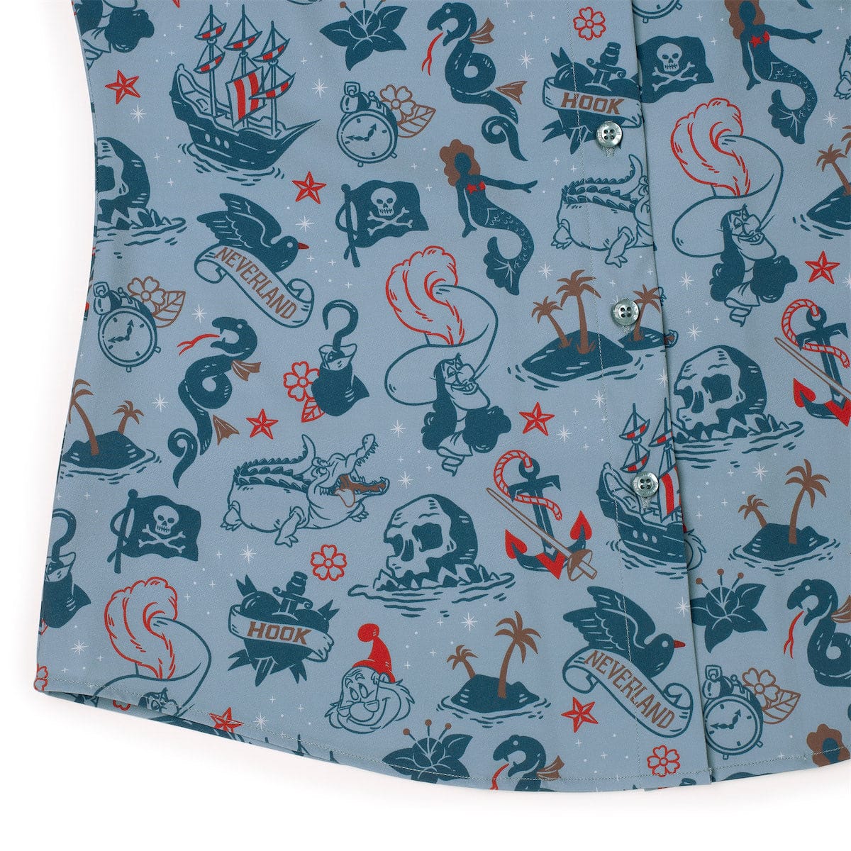 Disney's Peter Pan "Hook’d It" – Women's KUNUFLEX Short Sleeve Shirt - Image 7