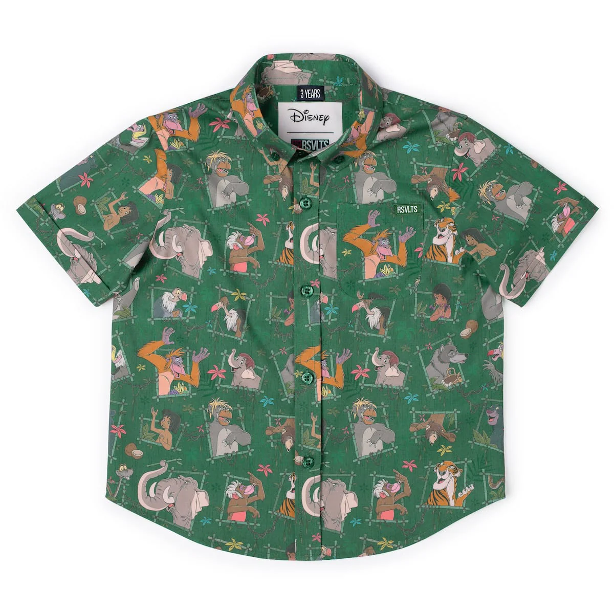 Disney's The Jungle Book "Vine Vibin'" – Preschooler KUNUFLEX Short Sleeve Shirt