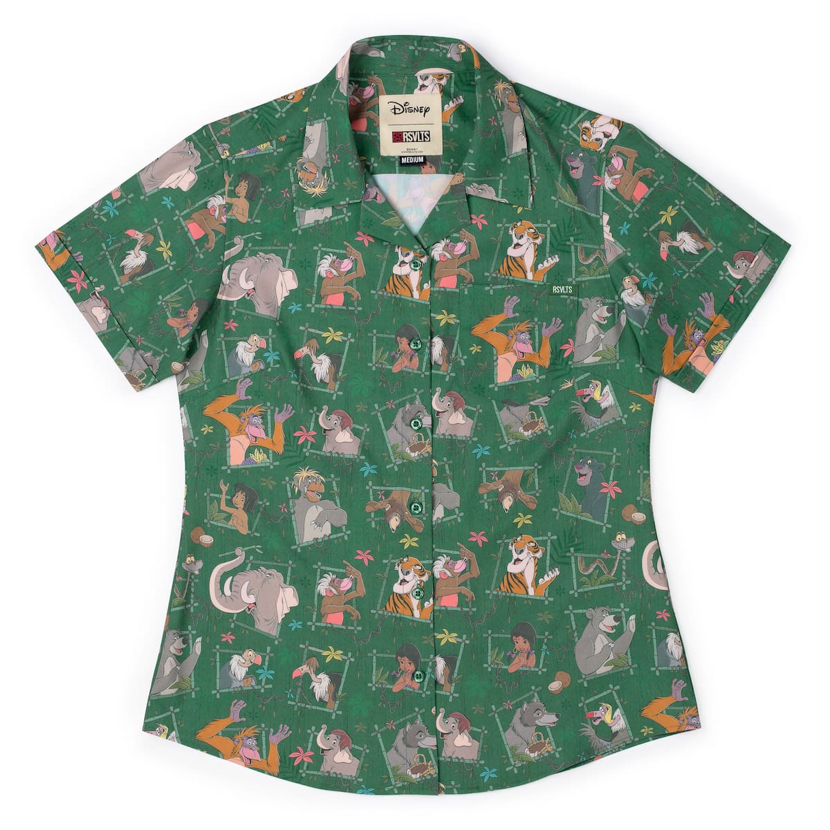 Disney's The Jungle Book "Vine Vibin'" – Women's KUNUFLEX Short Sleeve Shirt - Image 2