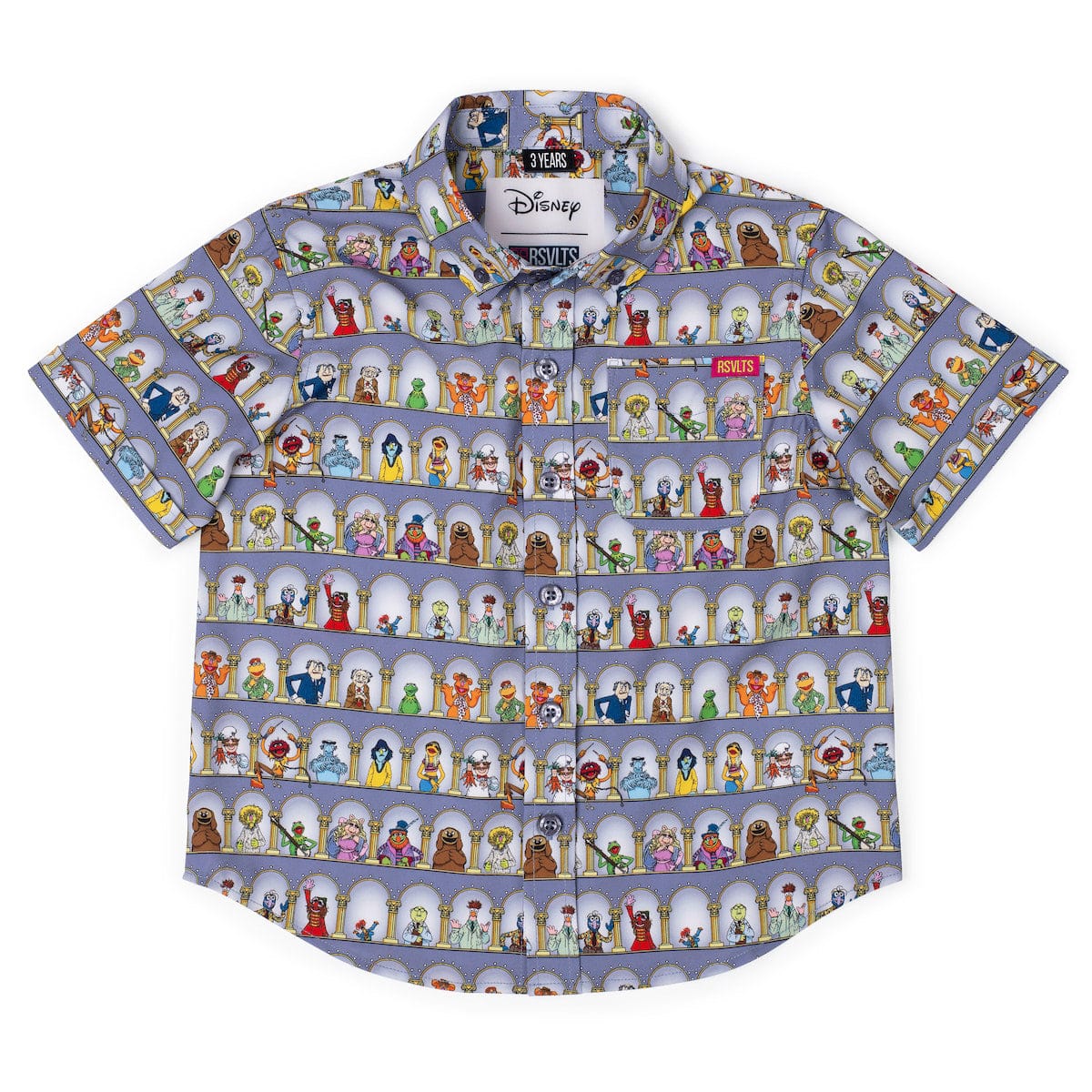 Disney's The Muppets "Light the Lights" – Preschooler KUNUFLEX Short Sleeve Shirt