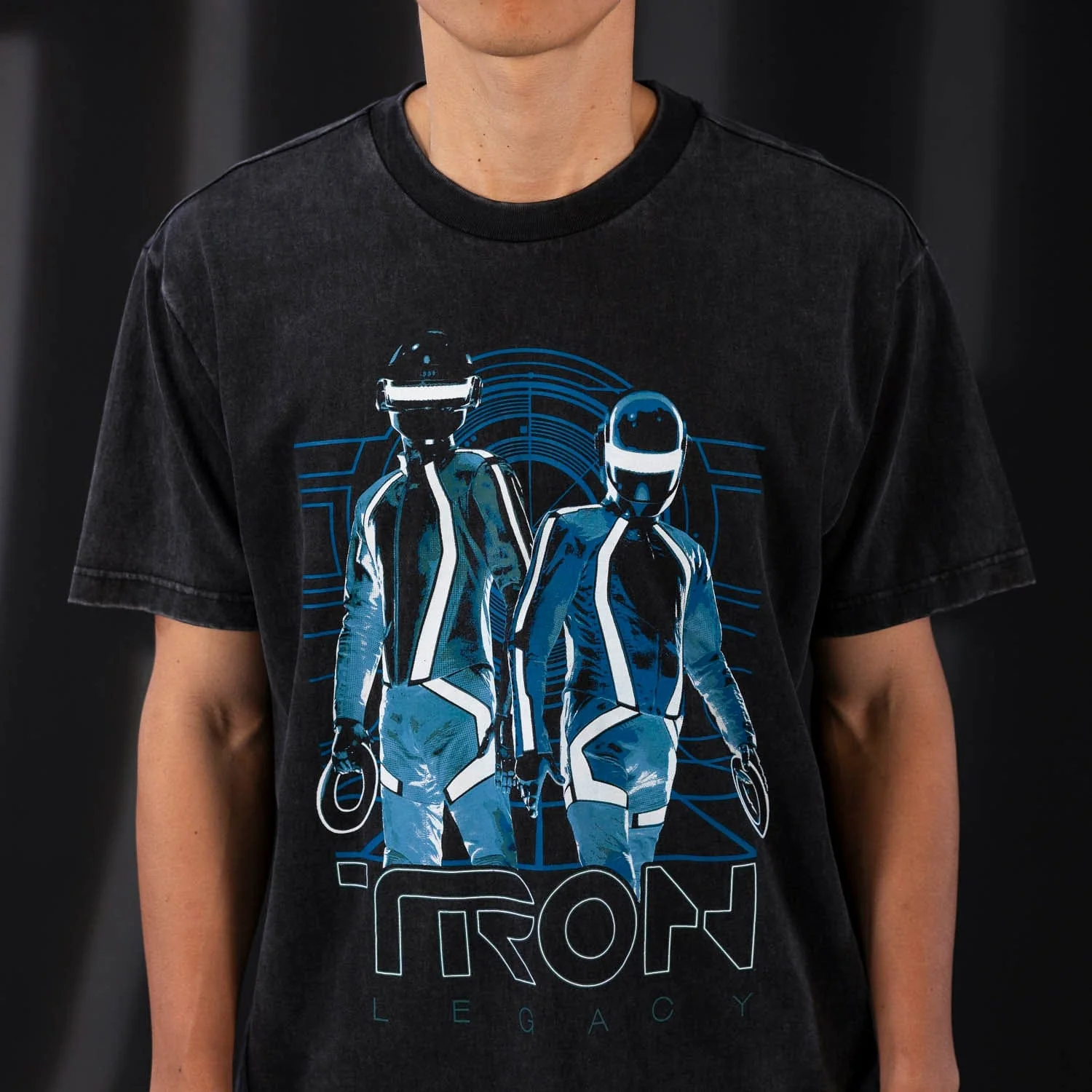 Disney's Tron Legacy "Derezzed" – Vintage Crewneck Tee - Image 3