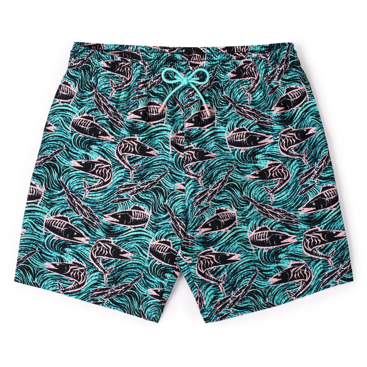 Fishies – Stretch Seersucker Hybrid Shorts - Image 2