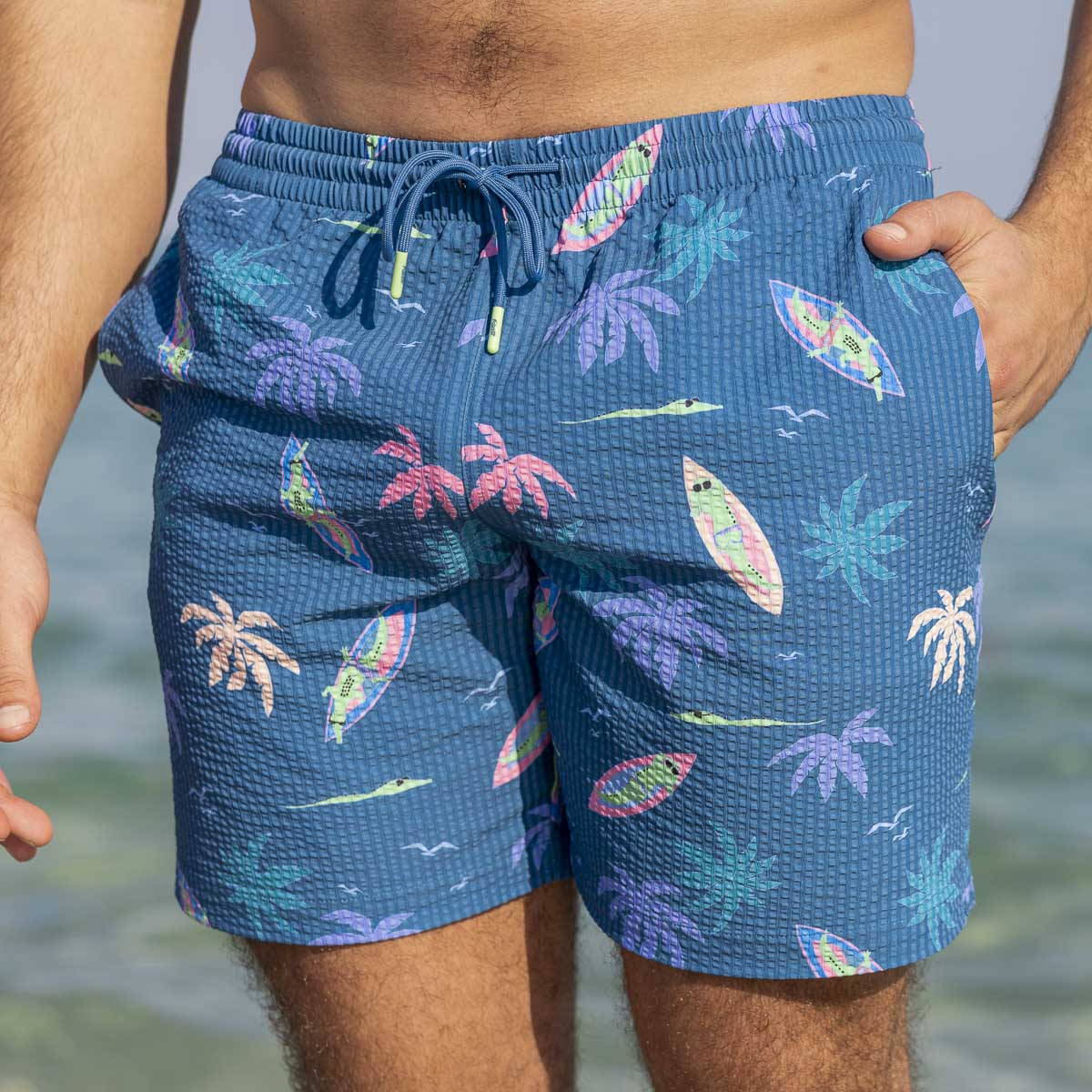 Gator Rays – Stretch Seersucker Hybrid Shorts