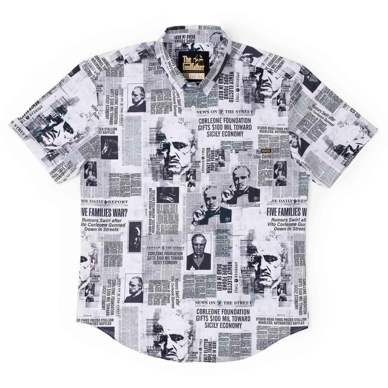The Godfather “Headlines” – KUNUFLEX Short Sleeve Shirt - Image 3