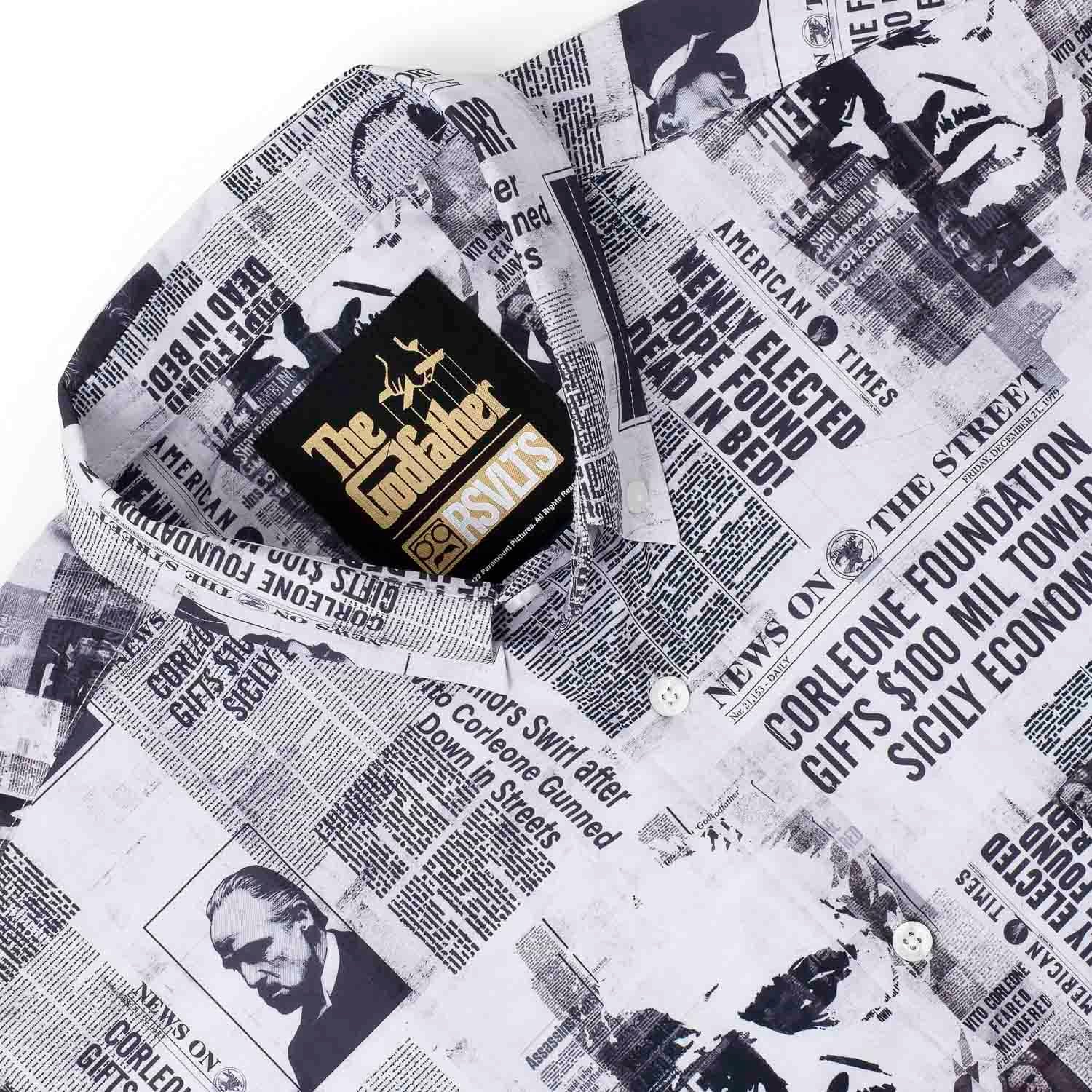 The Godfather “Headlines” – KUNUFLEX Short Sleeve Shirt - Image 5