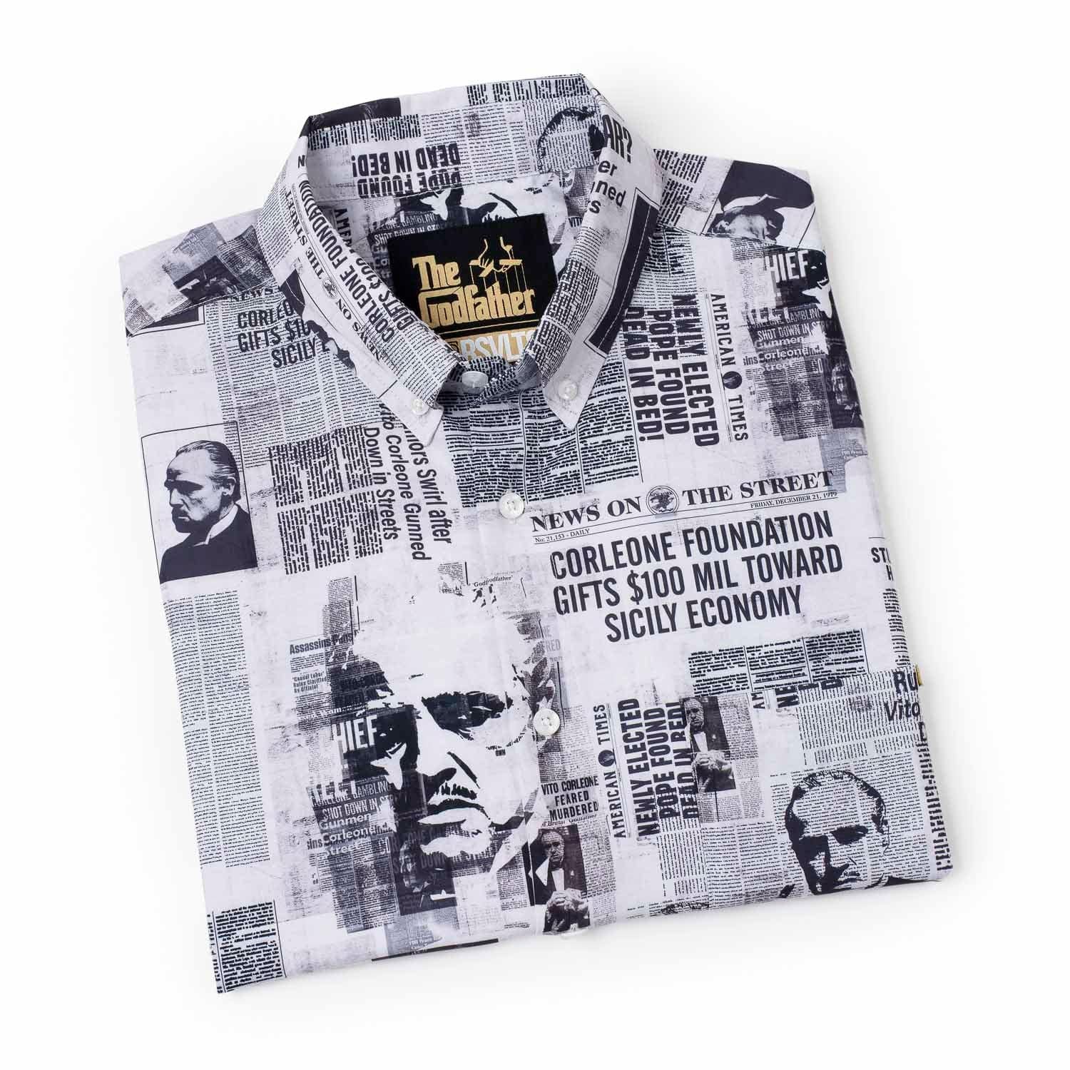 The Godfather “Headlines” – KUNUFLEX Short Sleeve Shirt - Image 8