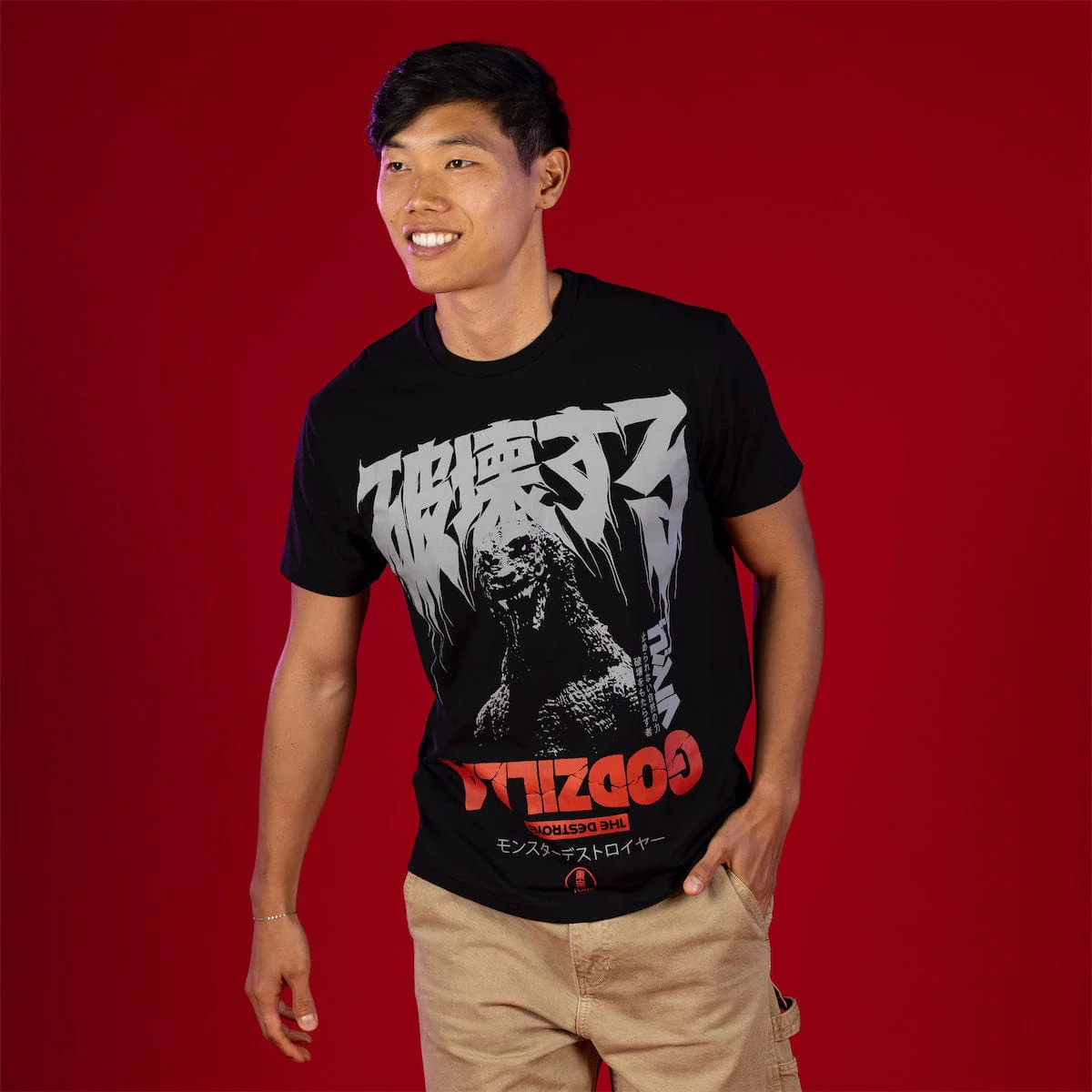 Godzilla "All-Out Attack" – Crewneck Tee - Image 2