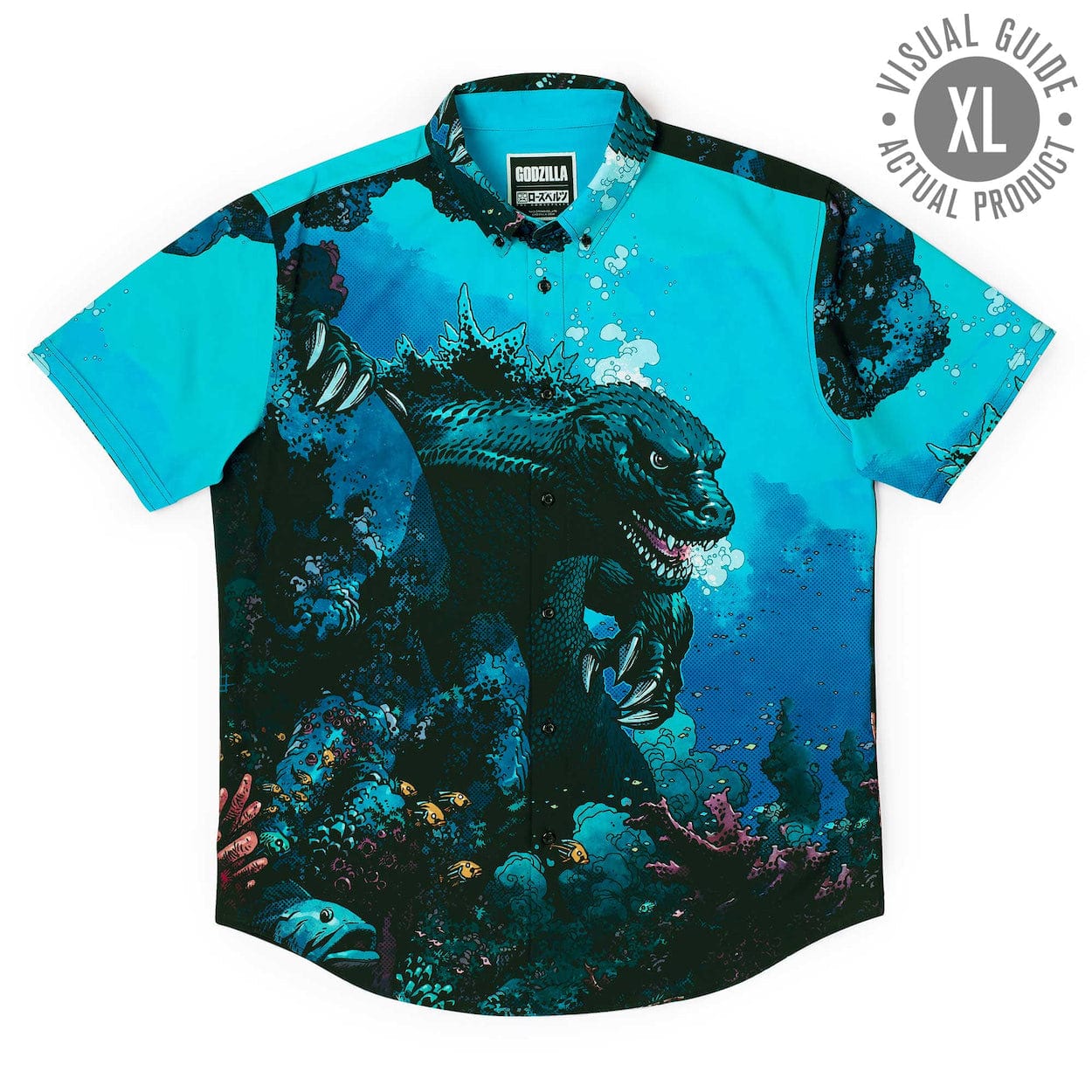 Godzilla “From the Depths” – KUNUFLEX Short Sleeve Shirt - Image 9