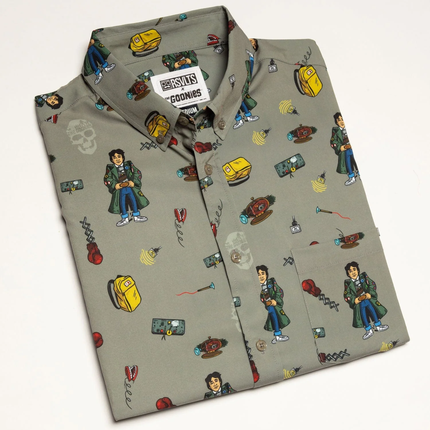 The Goonies "Data’s Great Inventions" – KUNUFLEX Short Sleeve Shirt - Image 7