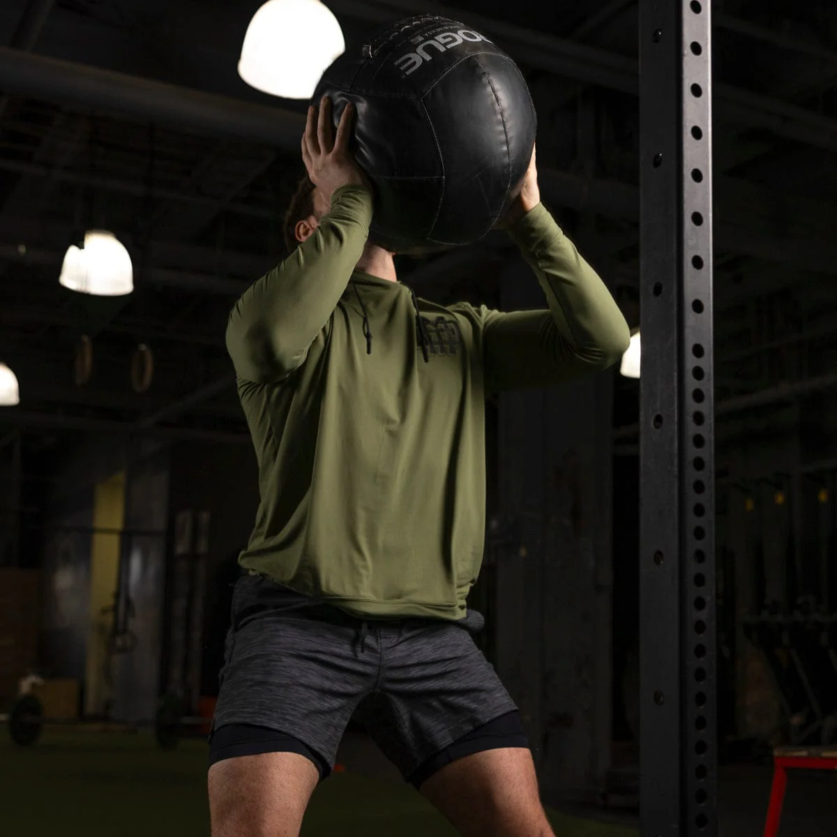 Heather Black – V1 Lined Training Shorts - Image 4