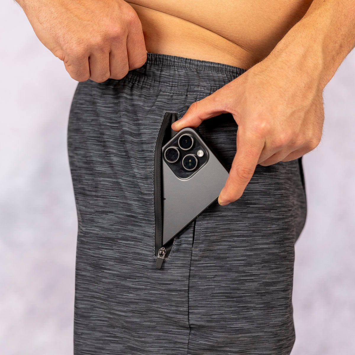 Heather Black – V1 Lined Training Shorts - Image 6