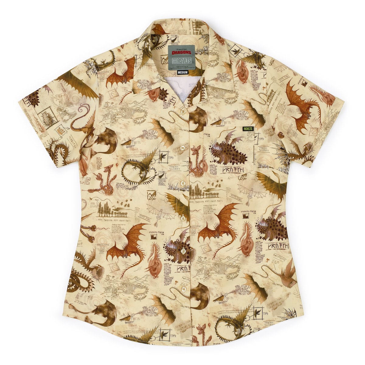 How to Train Your Dragon "Book of Dragons" – Women's KUNUFLEX Short Sleeve Shirt - Image 2