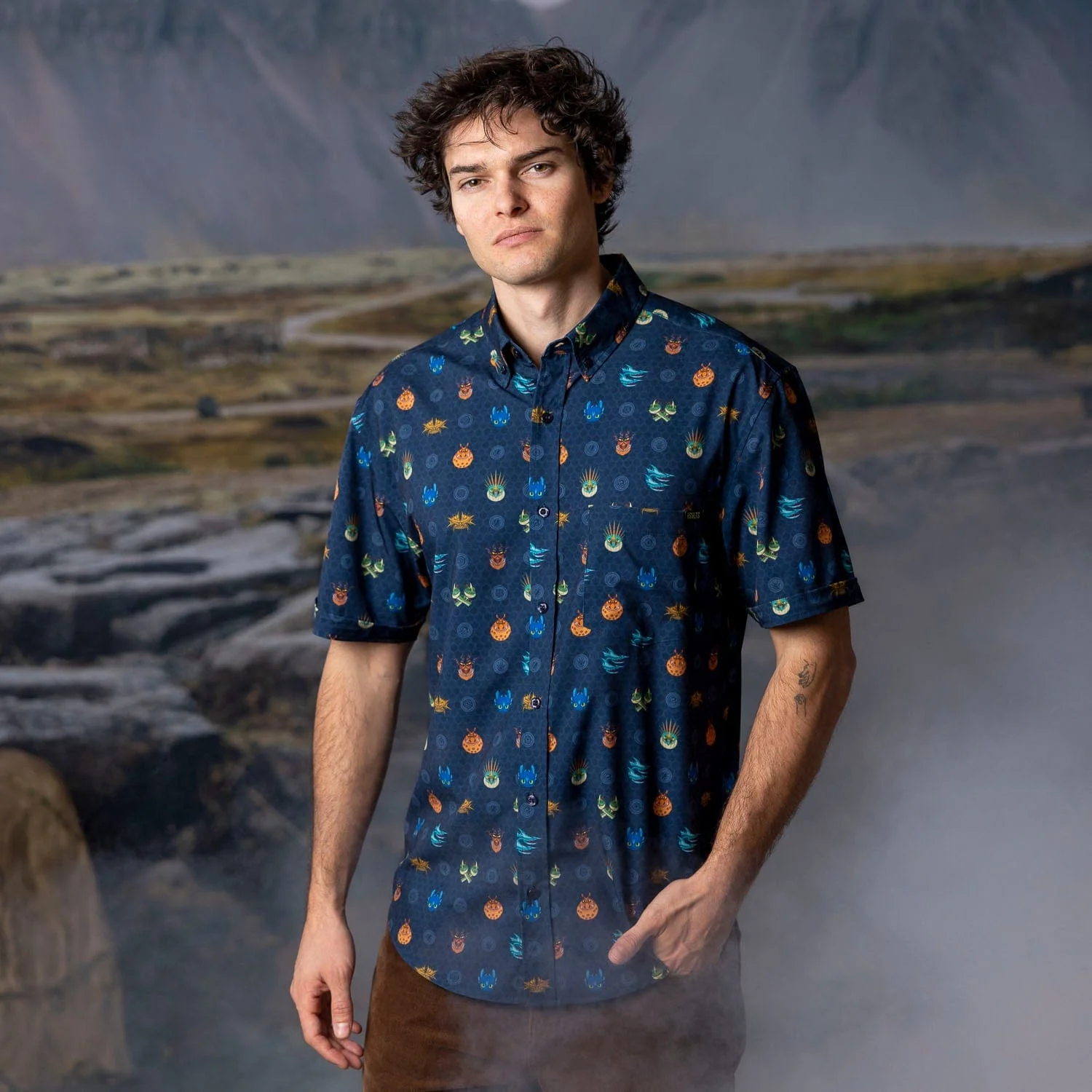 How to Train Your Dragon "Fiery Faces" – KUNUFLEX Short Sleeve Shirt - Image 2
