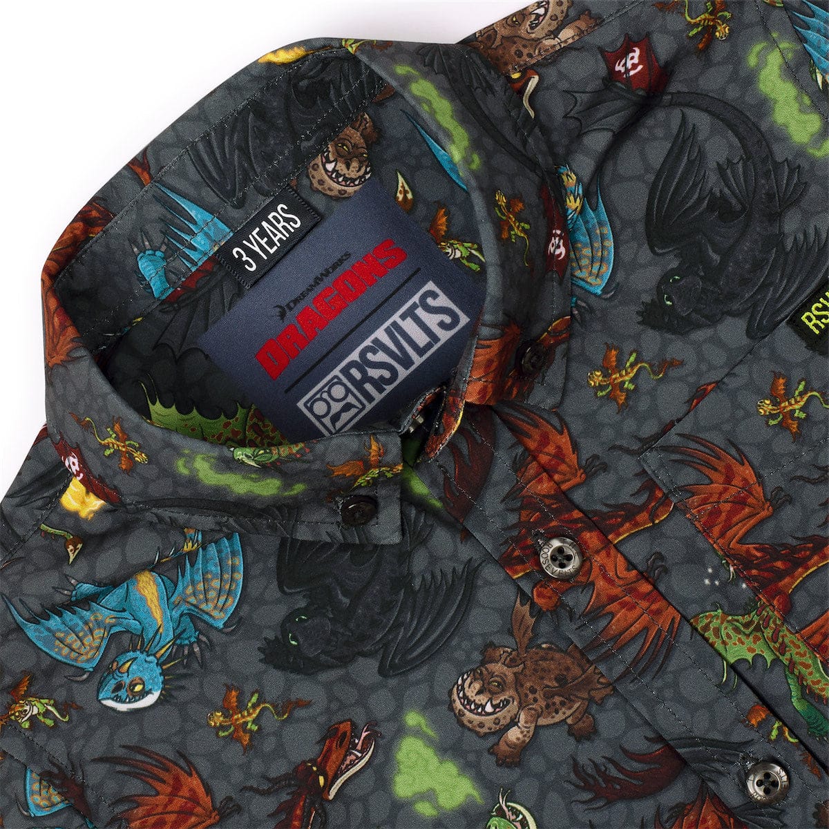 How to Train Your Dragon "Scales 'n' Tails" – Preschooler KUNUFLEX Short Sleeve Shirt - Image 3