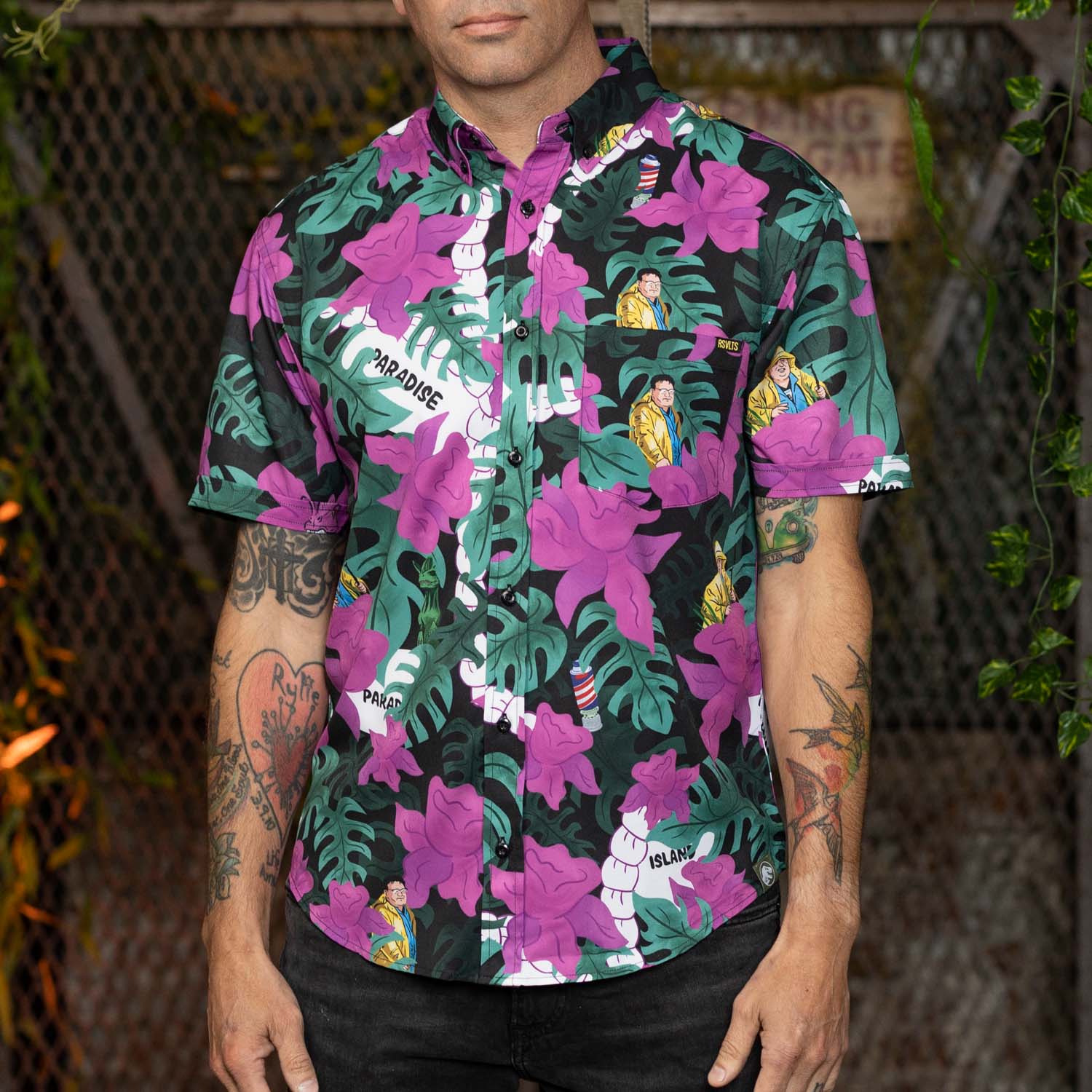 Jurassic Park "Nobody Cares" – KUNUFLEX Short Sleeve Shirt - Image 4