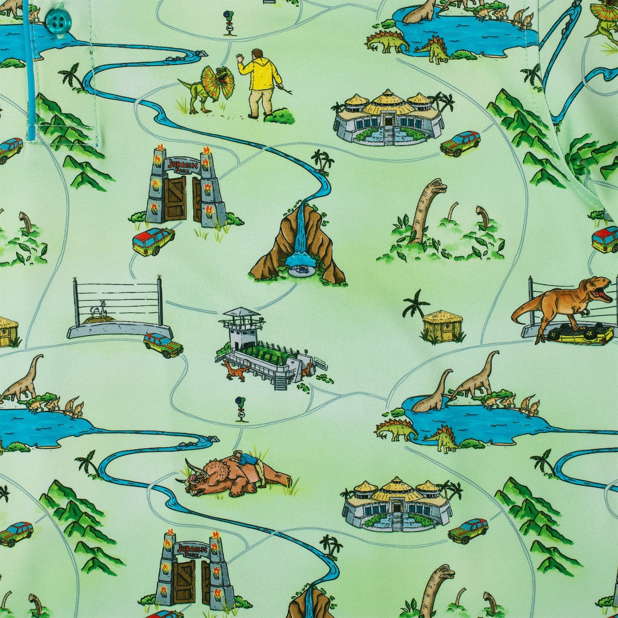 Jurassic Park “Park Map” – All-Day Polo - Image 5