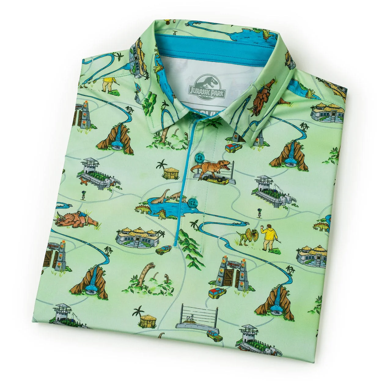Jurassic Park “Park Map” – All-Day Polo - Image 8