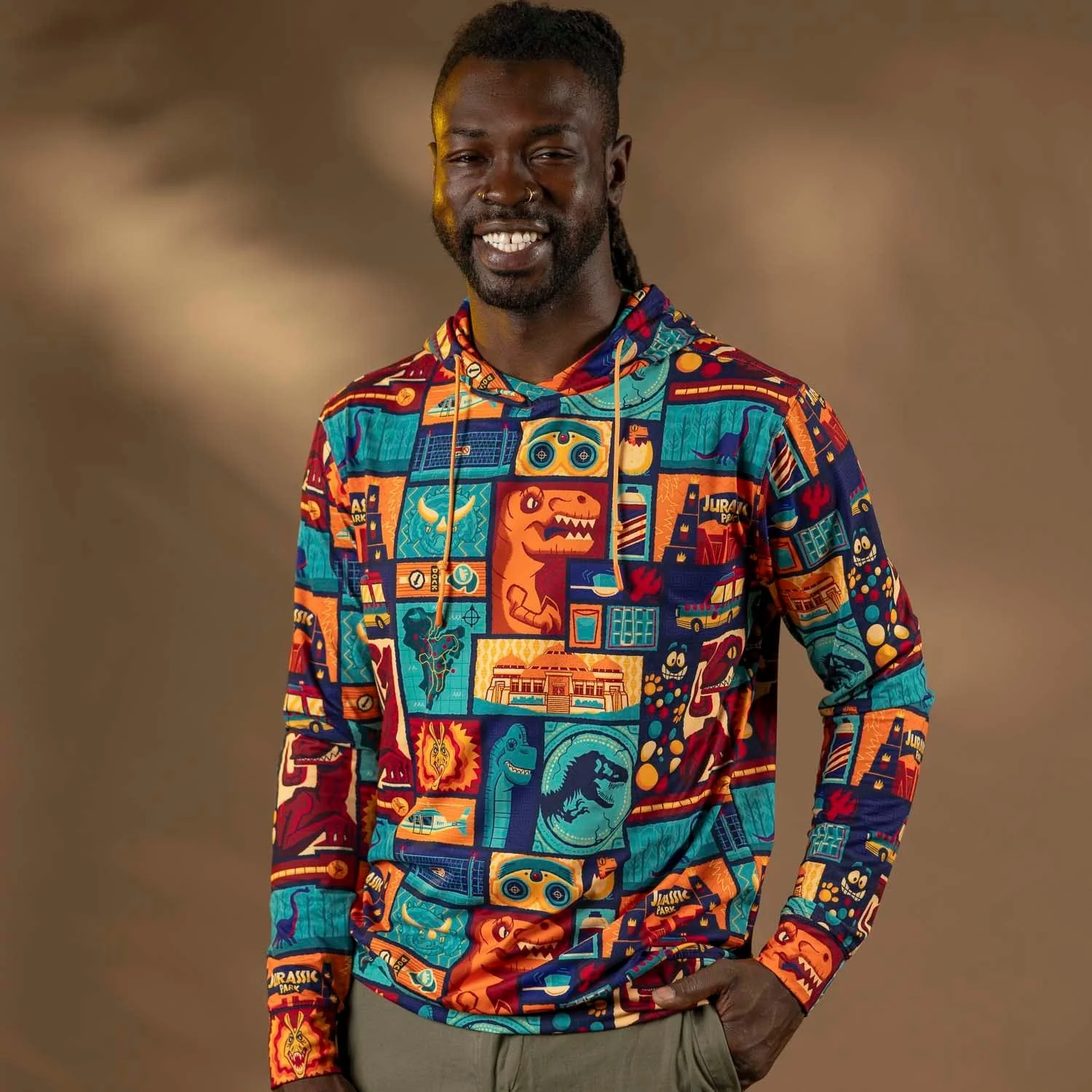Jurassic Park "Tiki Finds a Way" – Performance Hoodie - Image 2