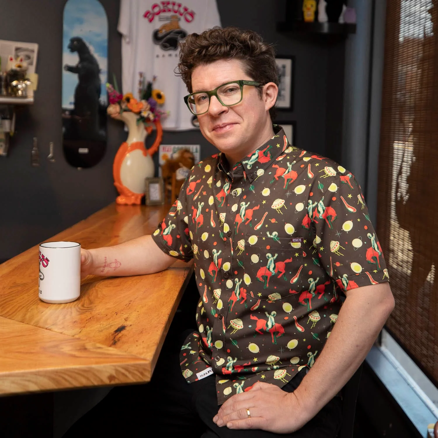 Justin Warner "Space Cowboy" – KUNUFLEX Short Sleeve Shirt - Image 3