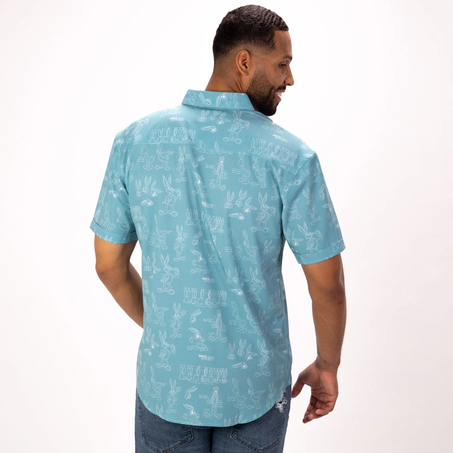 Looney Tunes "Bunny Blueprints" – KUNUFLEX Short Sleeve Shirt - Image 10