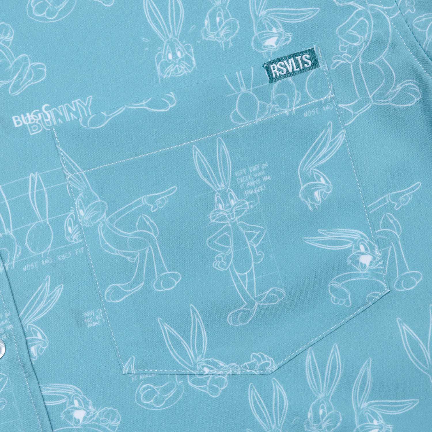 Looney Tunes "Bunny Blueprints" – KUNUFLEX Short Sleeve Shirt - Image 6