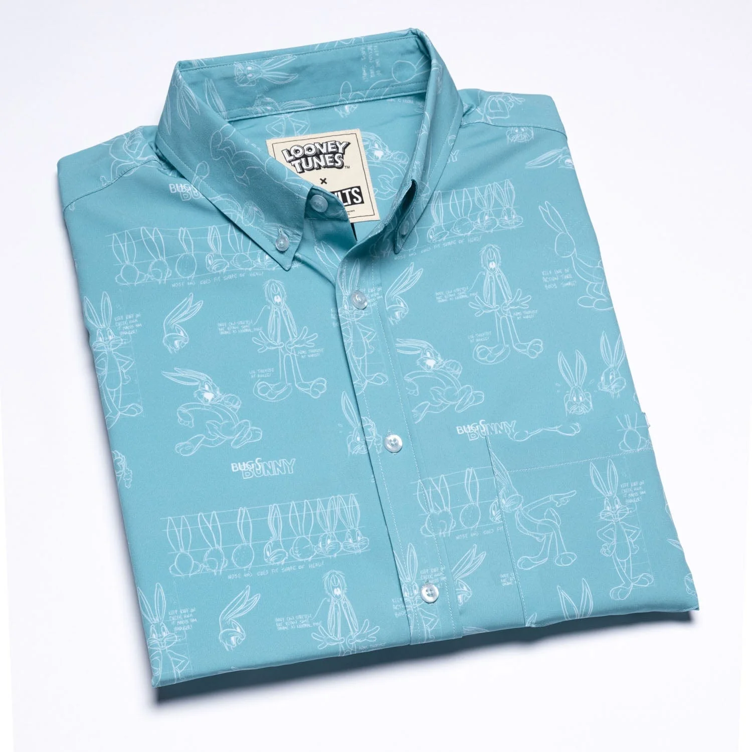 Looney Tunes "Bunny Blueprints" – KUNUFLEX Short Sleeve Shirt - Image 9