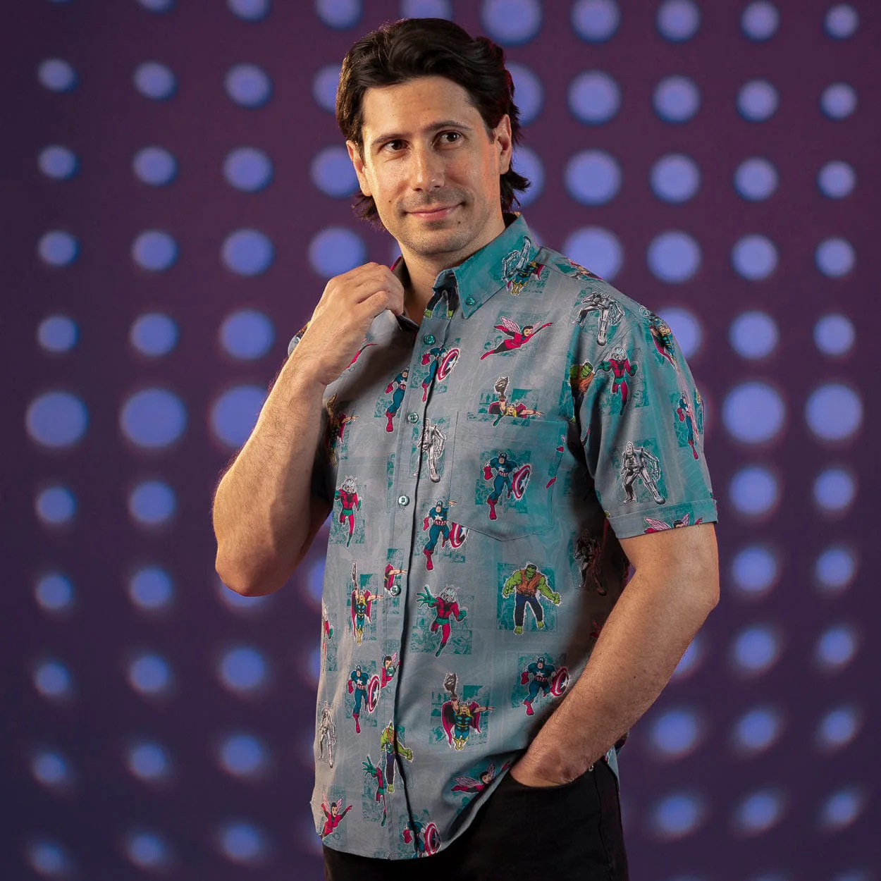 Marvel's Avengers “Origin Stories” – KUNUFLEX Short Sleeve Shirt - Image 3