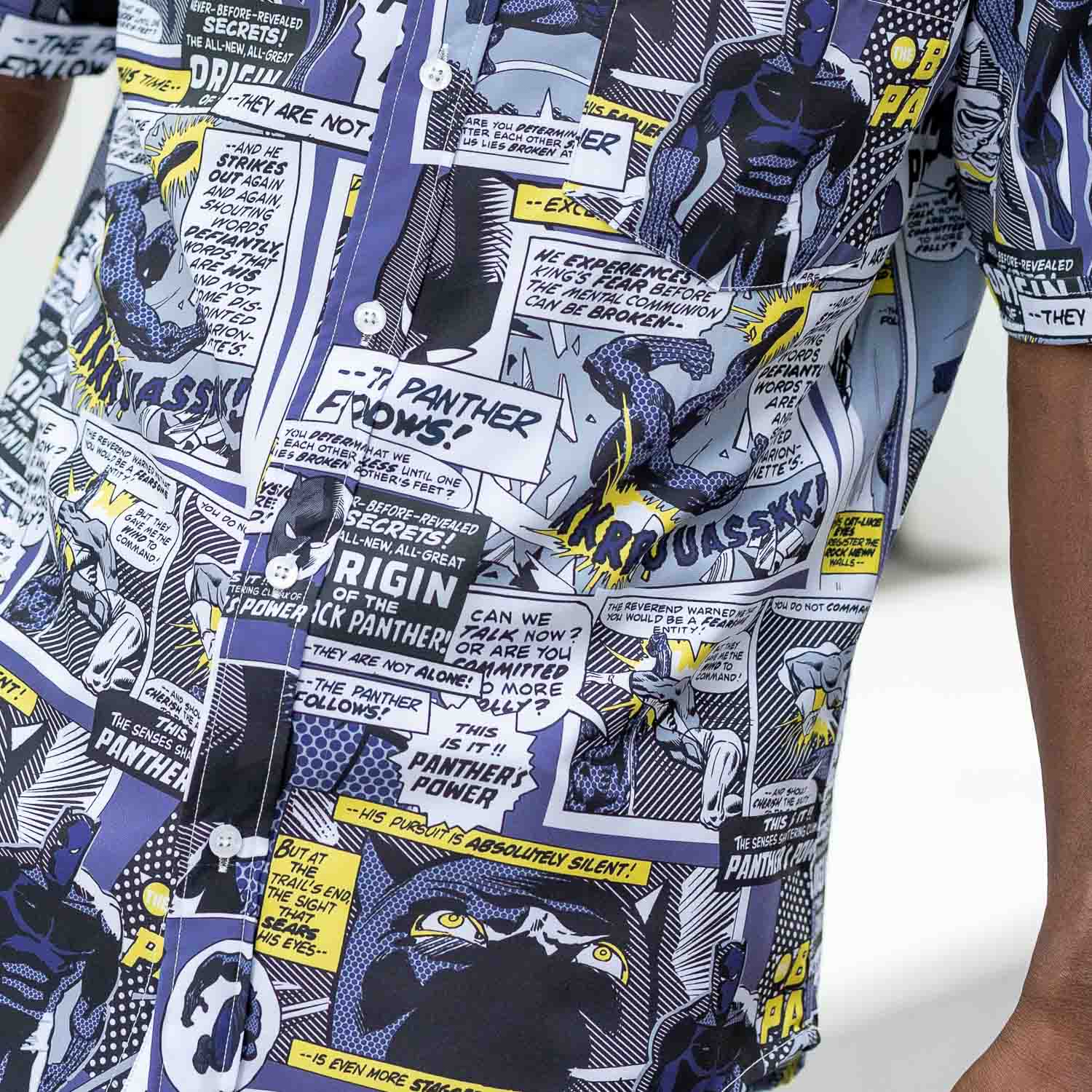 Black Panther "The Panther Follows" – KUNUFLEX Short Sleeve Shirt - Image 6