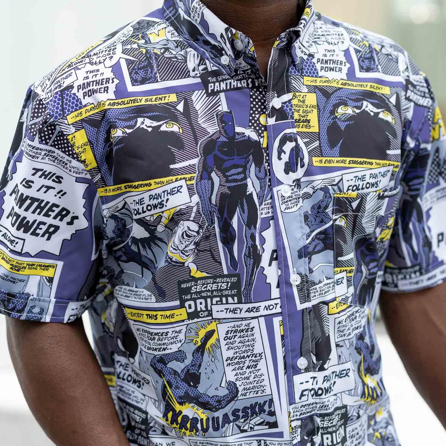 Black Panther "The Panther Follows" – KUNUFLEX Short Sleeve Shirt - Image 9