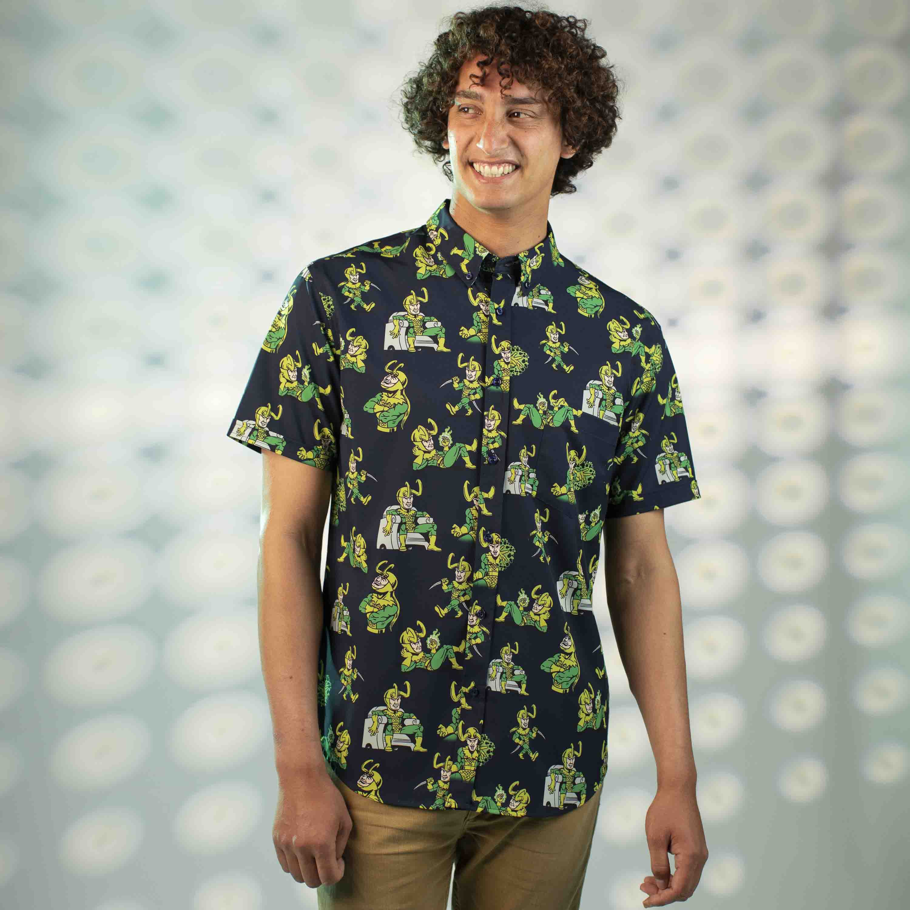 Loki “God of Mischief” – KUNUFLEX Short Sleeve Shirt - Image 3