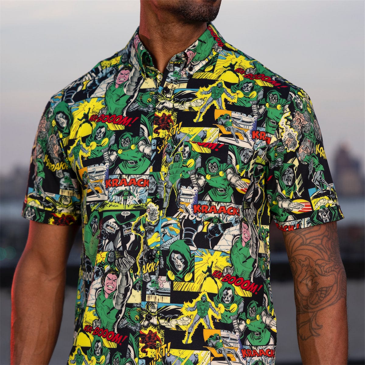 Marvel Secret Wars "I Am Doom" – KUNUFLEX Short Sleeve Shirt - Image 3