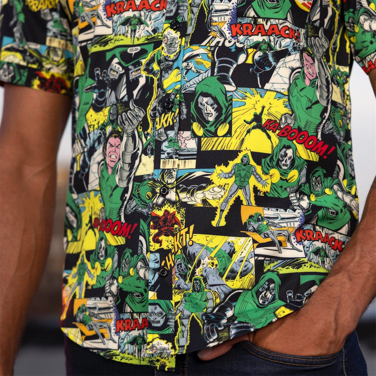 Marvel Secret Wars "I Am Doom" – KUNUFLEX Short Sleeve Shirt - Image 6