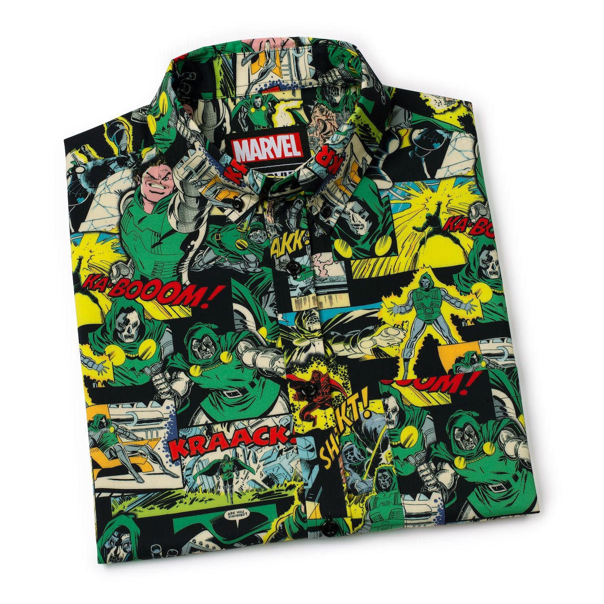 Marvel Secret Wars "I Am Doom" – KUNUFLEX Short Sleeve Shirt - Image 8