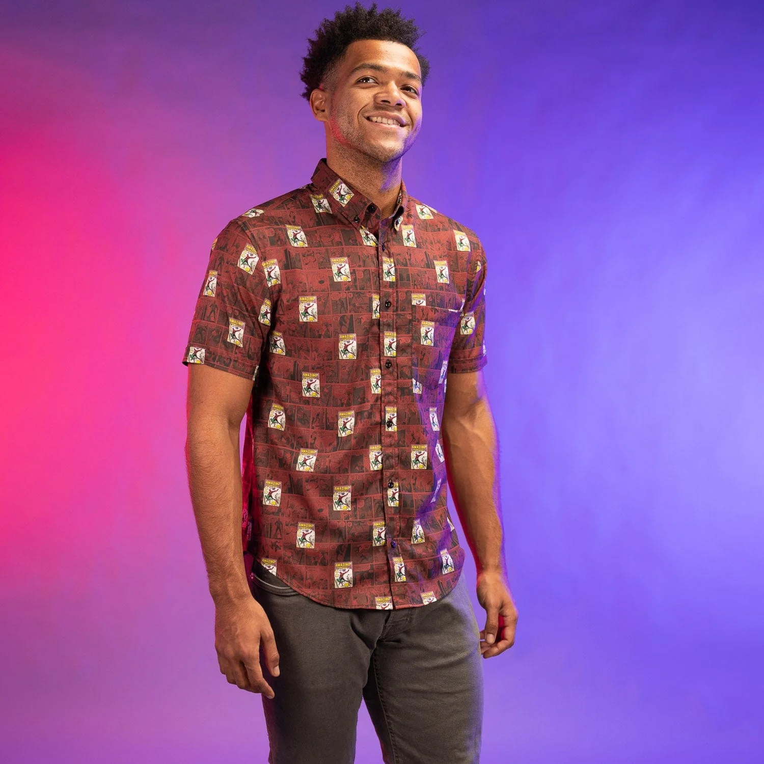 Spider-Man "Amazing Fantasy" – KUNUFLEX Short Sleeve Shirt - Image 5