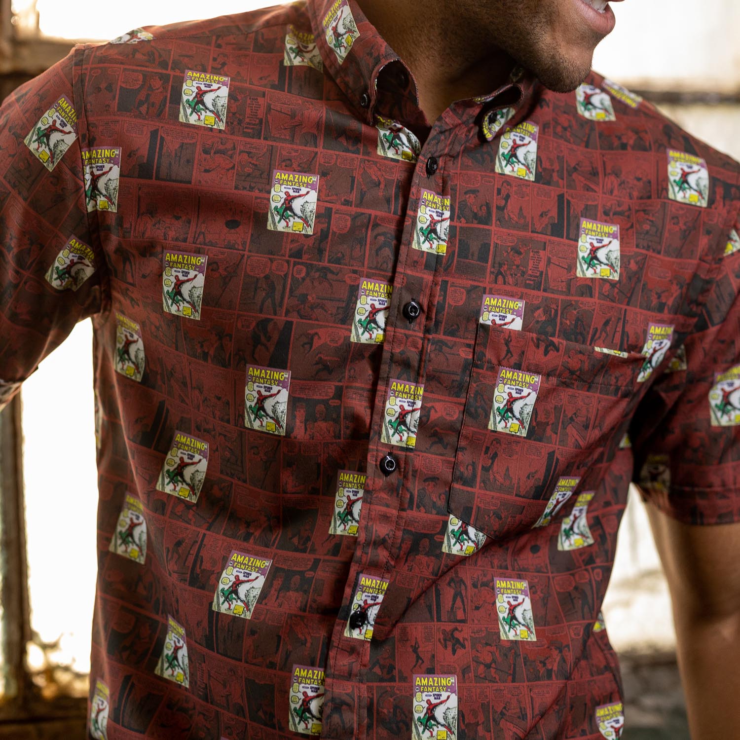 Spider-Man "Amazing Fantasy" – KUNUFLEX Short Sleeve Shirt - Image 8