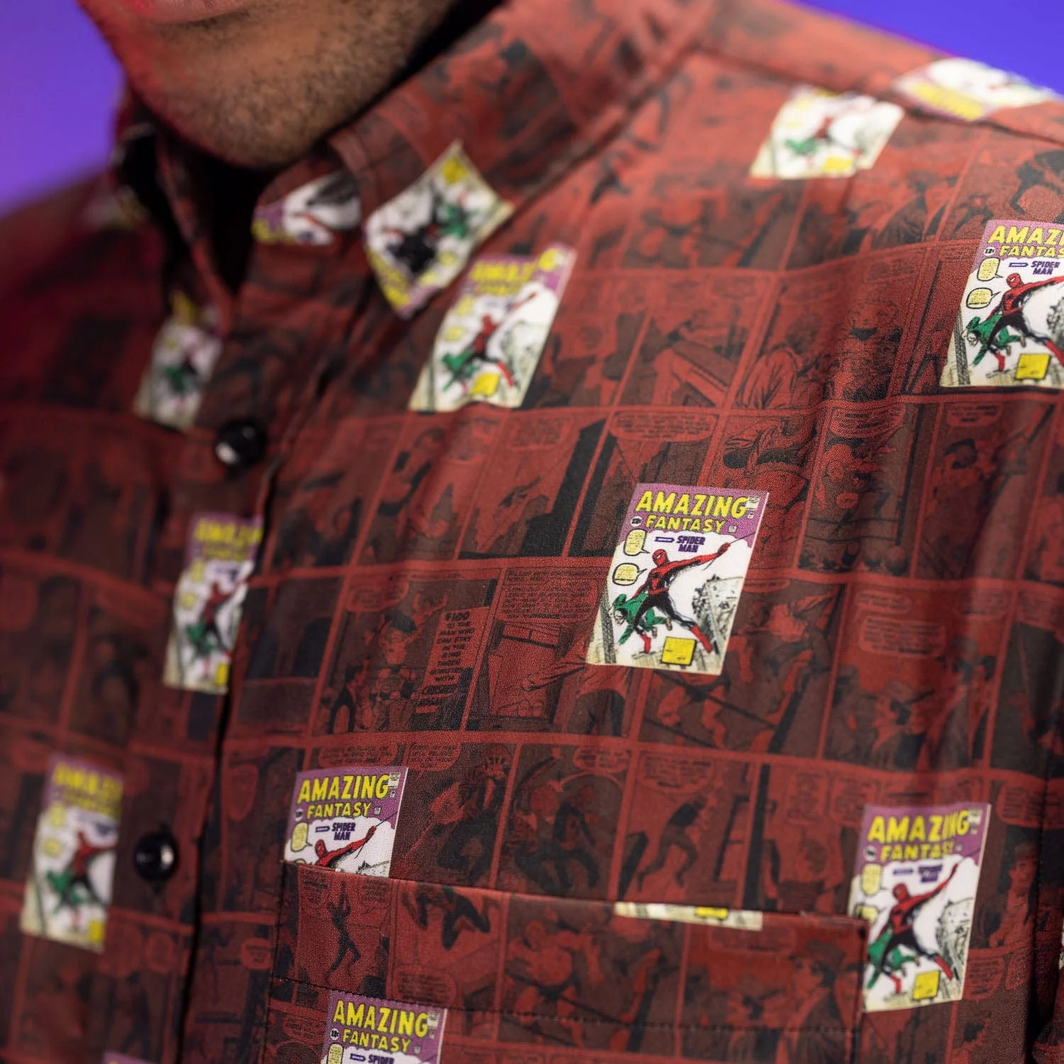 Spider-Man "Amazing Fantasy" – KUNUFLEX Short Sleeve Shirt - Image 9