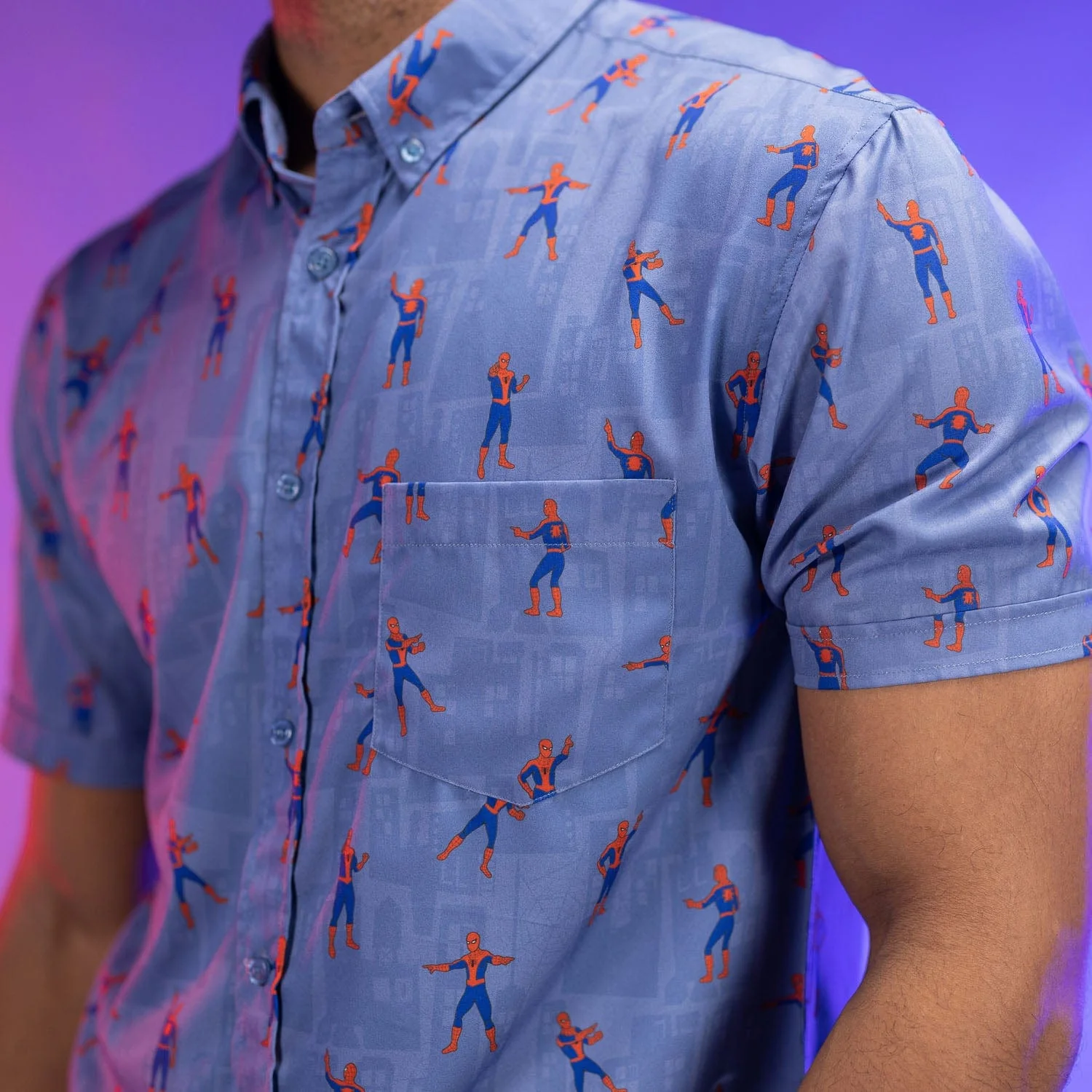 Spider-Man "The Meme" – KUNUFLEX Short Sleeve Shirt - Image 2