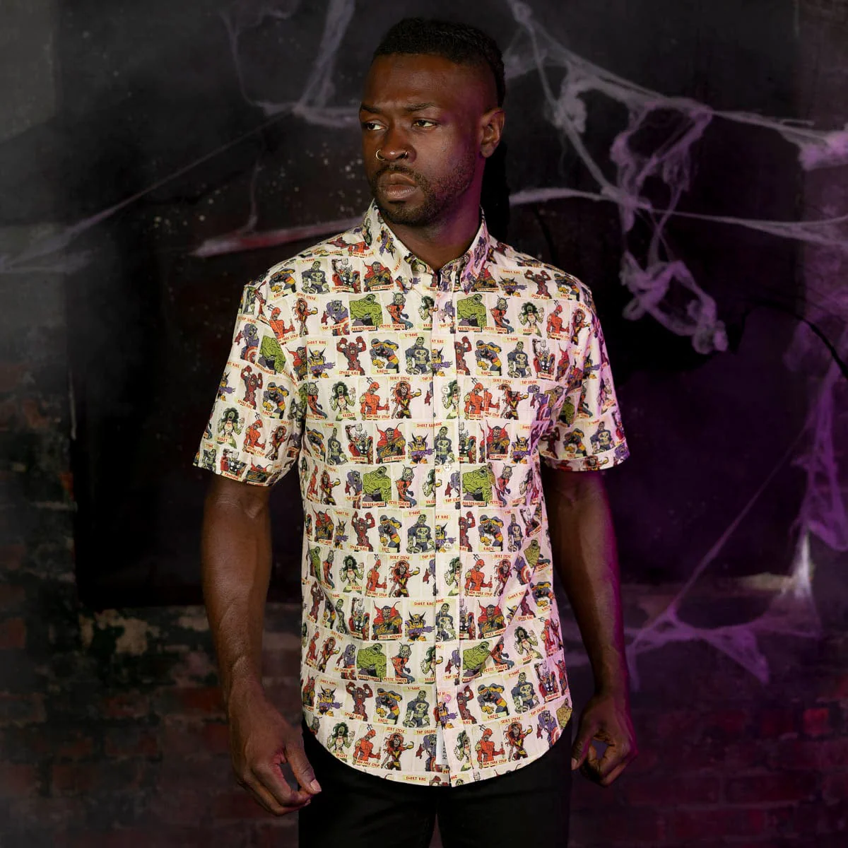 Marvel Zombies "Never Meat Your Heroes" – KUNUFLEX Short Sleeve Shirt - Image 3
