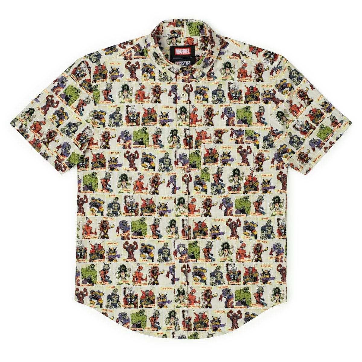Marvel Zombies "Never Meat Your Heroes" – KUNUFLEX Short Sleeve Shirt - Image 4
