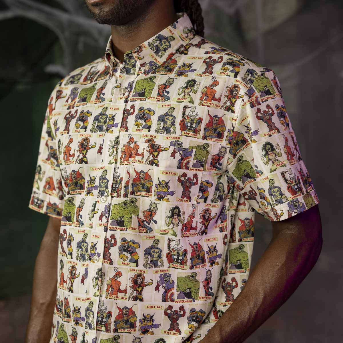 Marvel Zombies "Never Meat Your Heroes" – KUNUFLEX Short Sleeve Shirt - Image 5