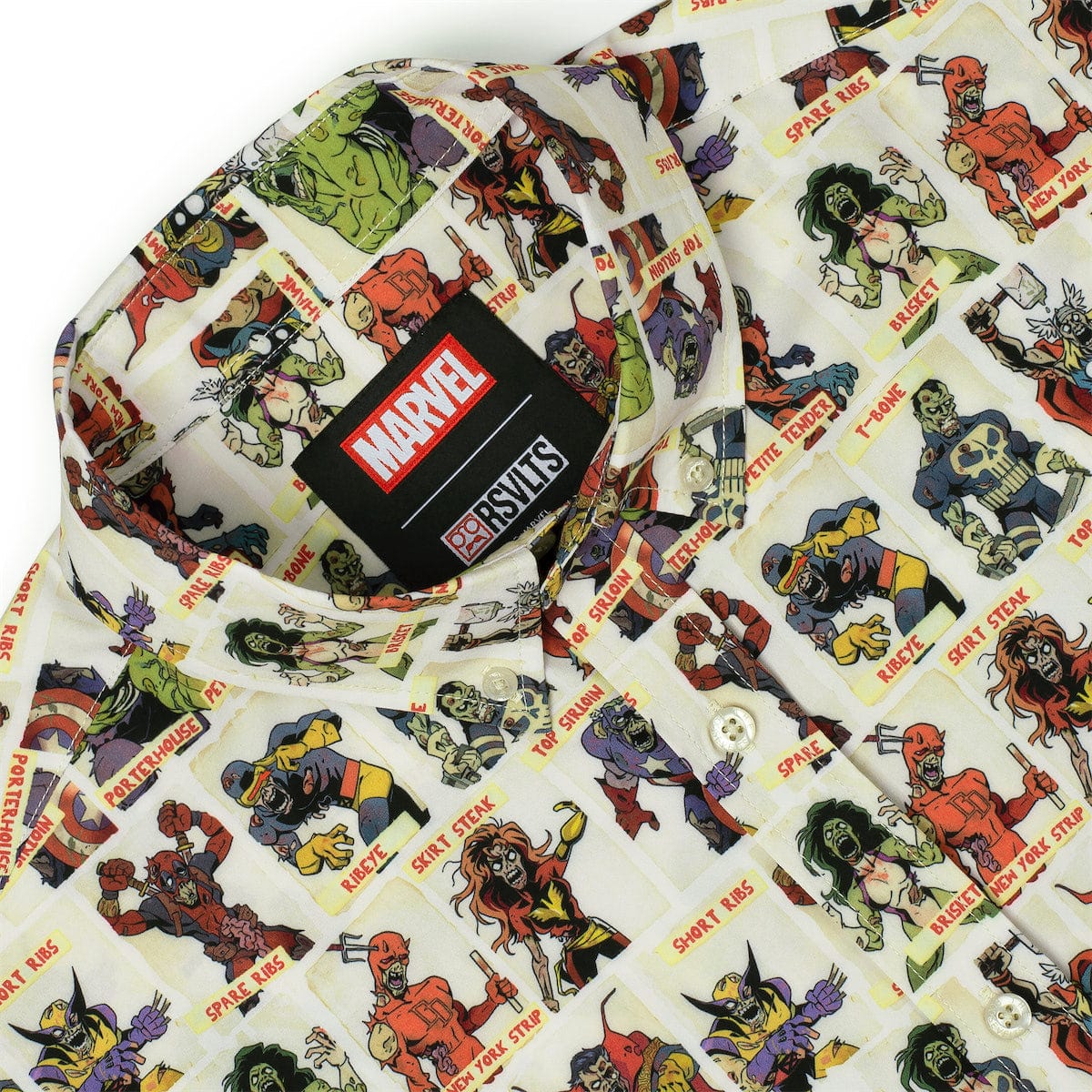 Marvel Zombies "Never Meat Your Heroes" – KUNUFLEX Short Sleeve Shirt - Image 6