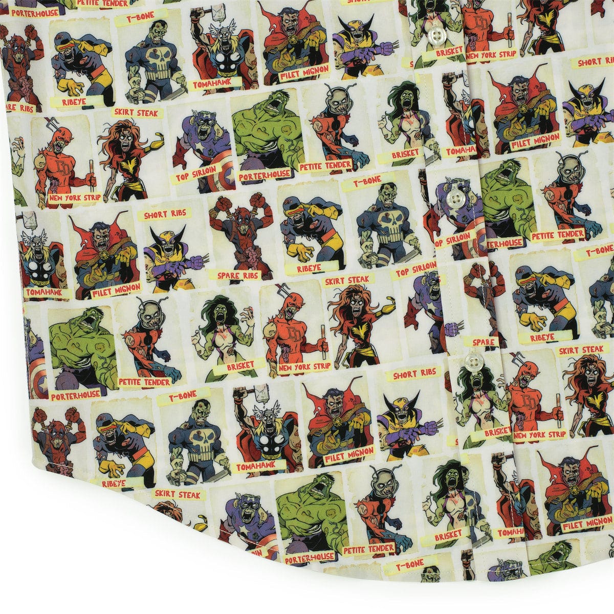 Marvel Zombies "Never Meat Your Heroes" – KUNUFLEX Short Sleeve Shirt - Image 7