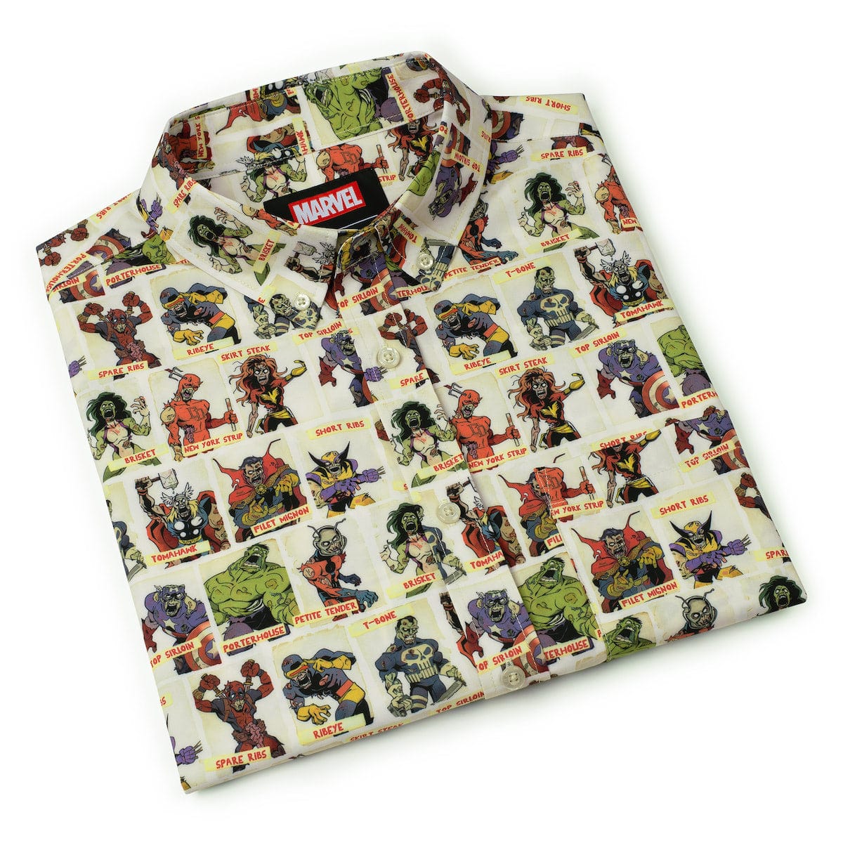 Marvel Zombies "Never Meat Your Heroes" – KUNUFLEX Short Sleeve Shirt - Image 8