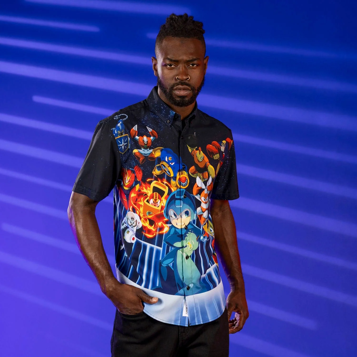 Mega Man "Powered Up" – KUNUFLEX Short Sleeve Shirt - Image 2