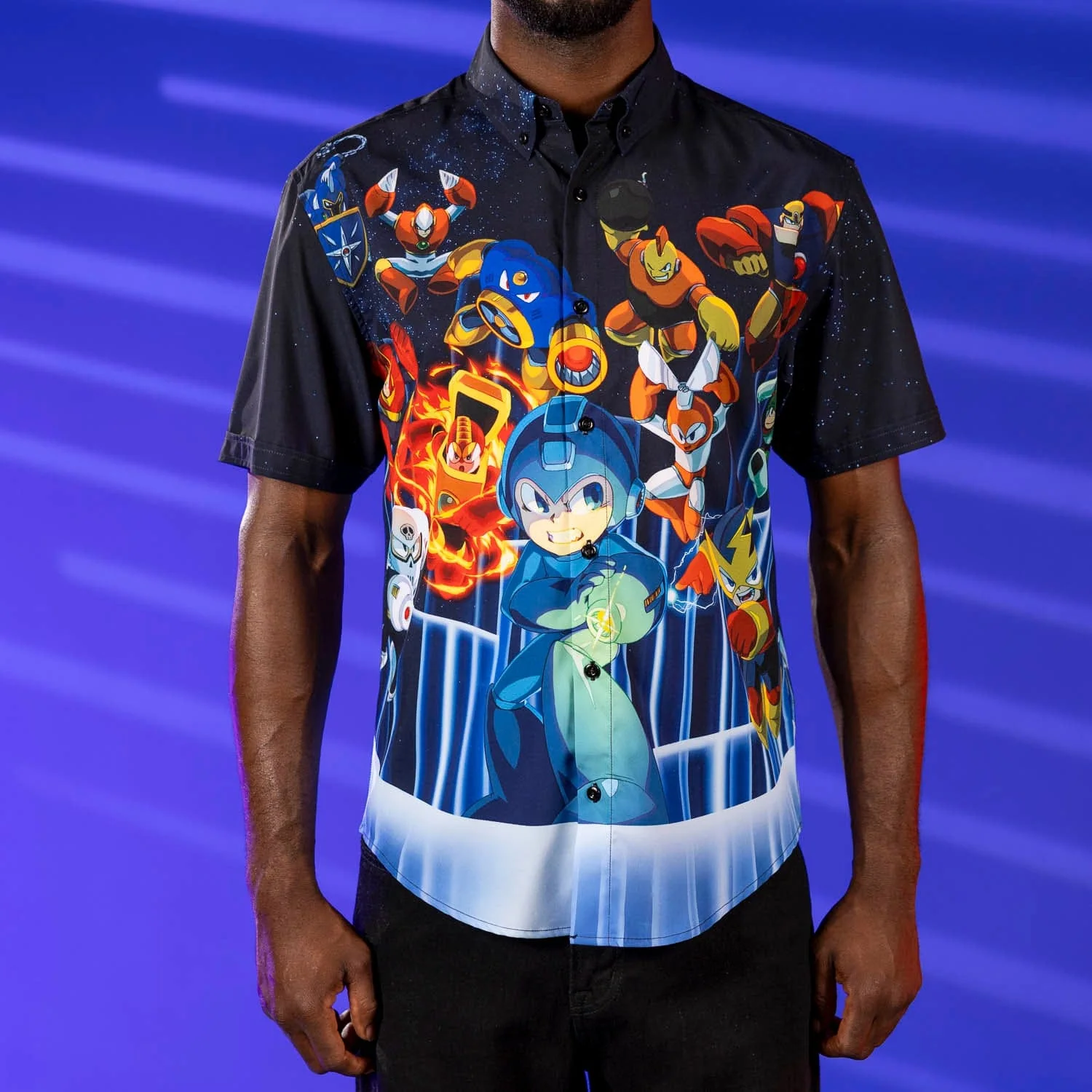 Mega Man "Powered Up" – KUNUFLEX Short Sleeve Shirt - Image 4