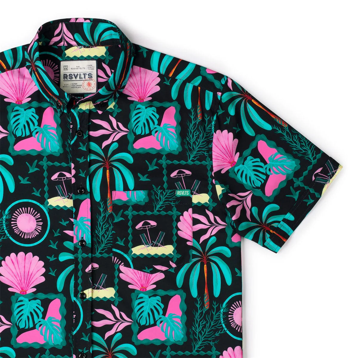Miami Vibes – KUNUFLEX Short Sleeve Shirt - Image 2